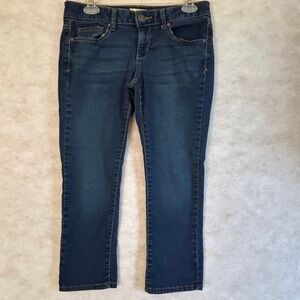 SO Womens Dark Wash Mid Rise Skinny Stretch Jeans Size 5 Denim Pants